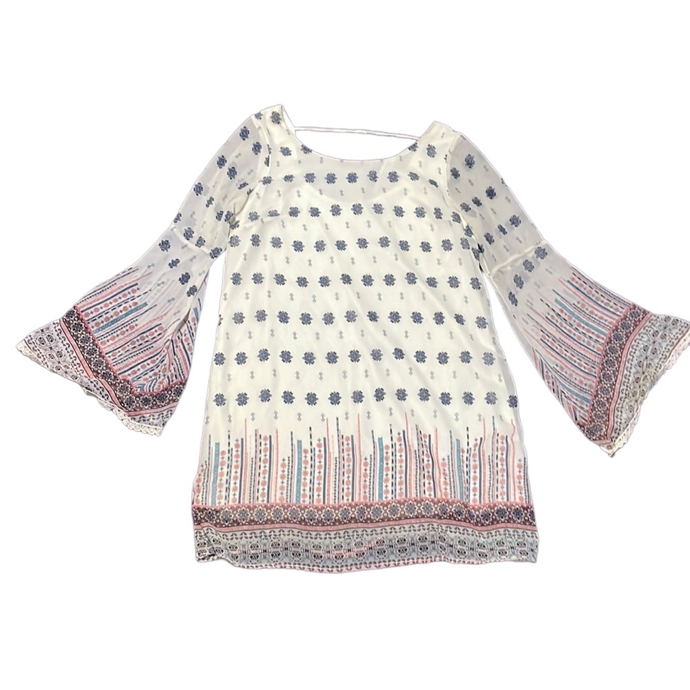 Xhiliration Tunic Boho Long Blouse or Dress